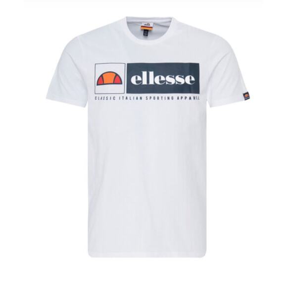 ELLESSE HERITAGE RIVIERA T-SHIRT-SHA06637-OPTIC WHITE-XS - Picture 3 of 3